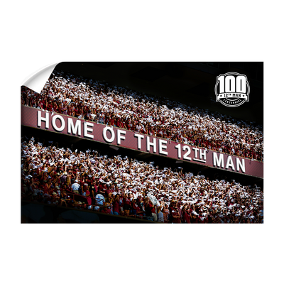 Texas A&M - Home of the 12th Man Centenial Seal - College Wall Art #Wall Decal
