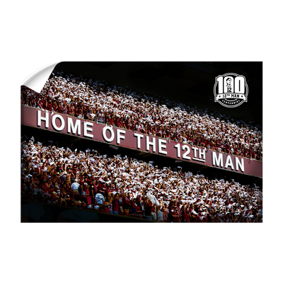 Texas A&M - Home of the 12th Man Centenial - College Wall Art #Wall Decal