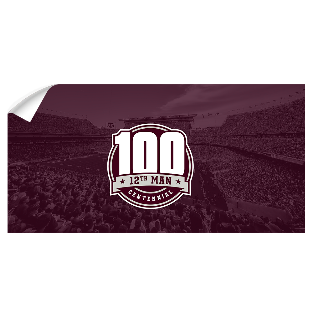 Texas A&M - 12th Man Centennial Kyle Field - College Wall Art #Canvas