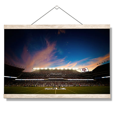 Texas A&M - Texas A&M Original Sunset - College Wall Art #Hanging Canvas