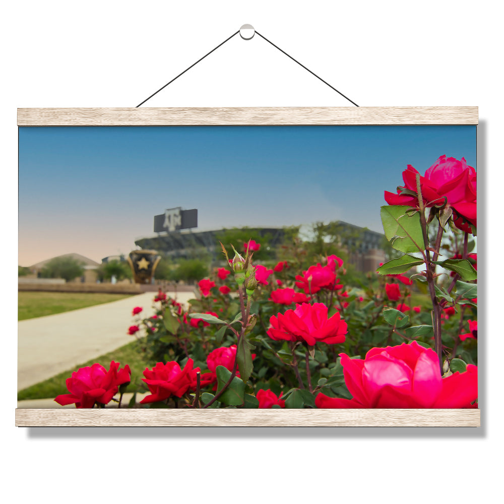 Texas A&M - Spring Flowers - College Wall Art #Canvas