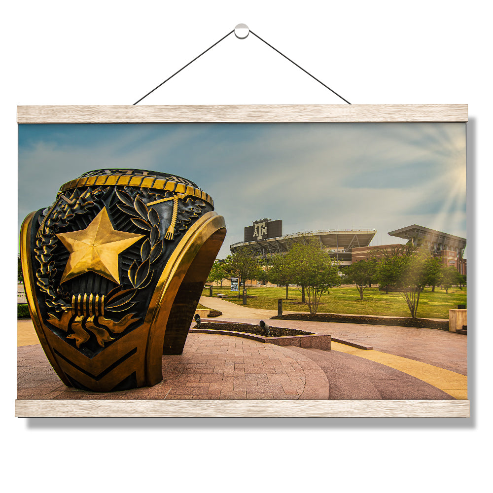 Texas A&M - The Aggie Ring - College Wall Art #Canvas