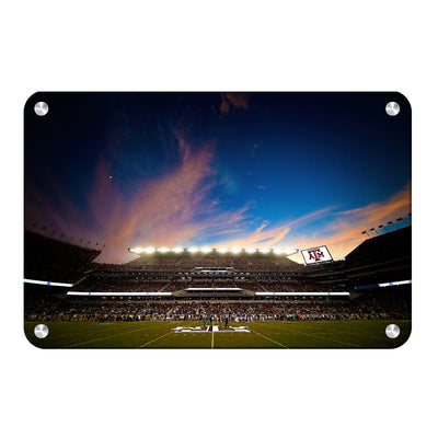 Texas A&M - Texas A&M Original Sunset - College Wall Art #Metal