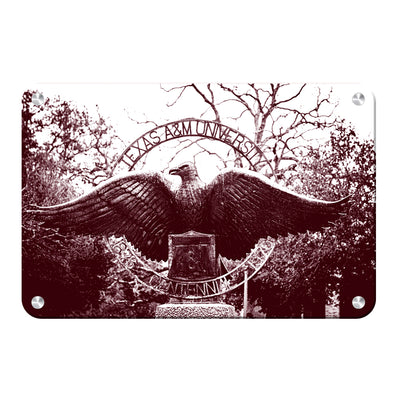 Texas A&M - Centenial Eagle - College Wall Art #Metal