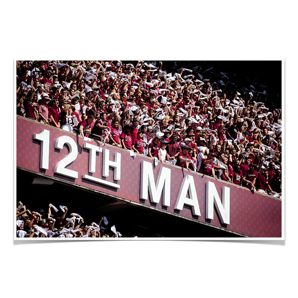 Texas A&M - 12th Man - College Wall Art #Canvas