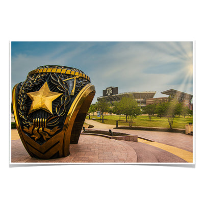 Texas A&M - The Aggie Ring - College Wall Art #Poster