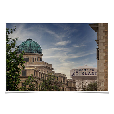 Texas A&M - Welcome to Aggie Land - College Wall Art #Poster