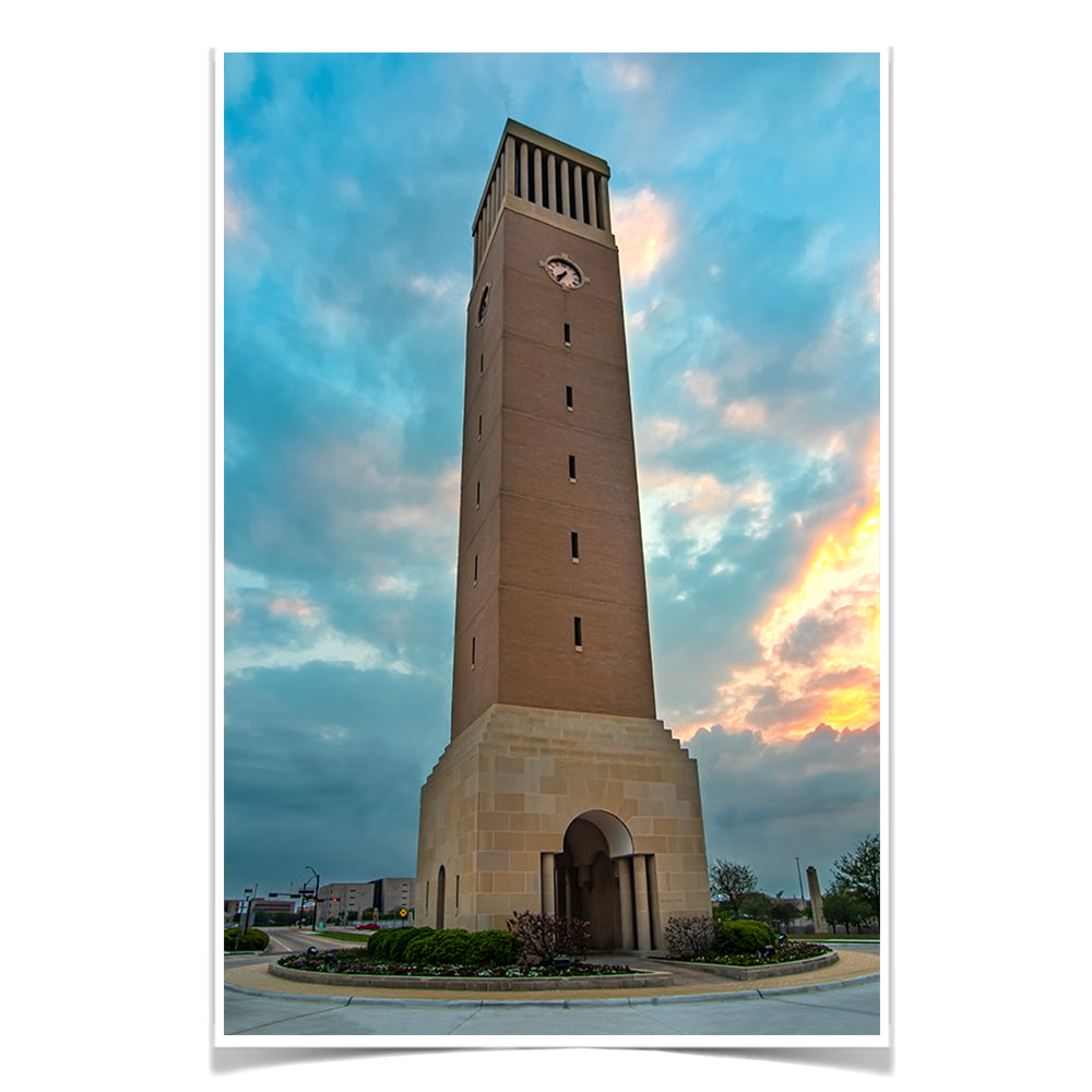 Texas A&M - Albrittan Tower Sunset - College Wall Art  #Canvas