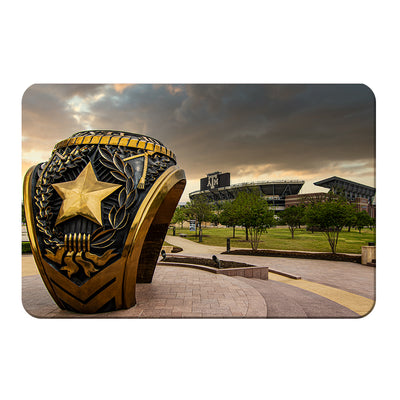 Texas A&M - The Aggie Ring Sunrise - College Wall Art #PVC