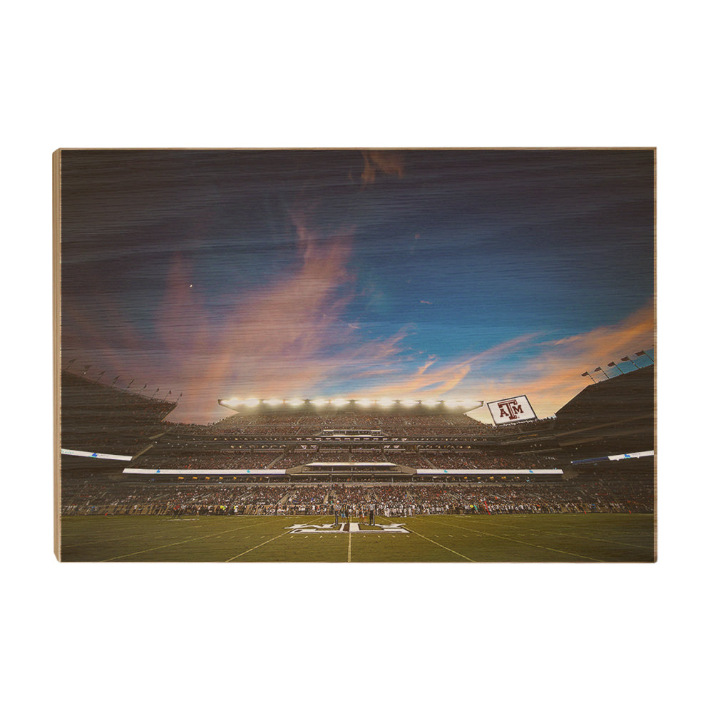 Texas A&M - Texas A&M Original Sunset - College Wall Art #Canvas