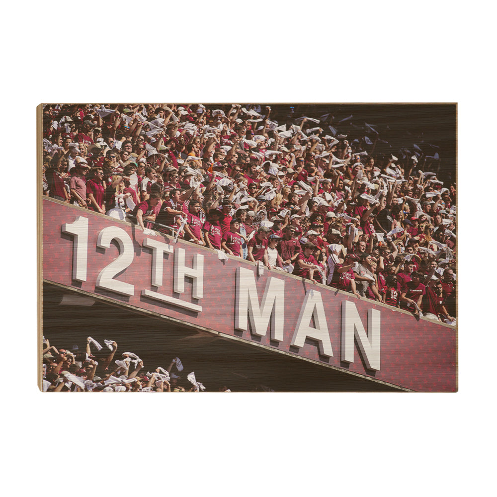 Texas A&M - 12th Man - College Wall Art #Canvas