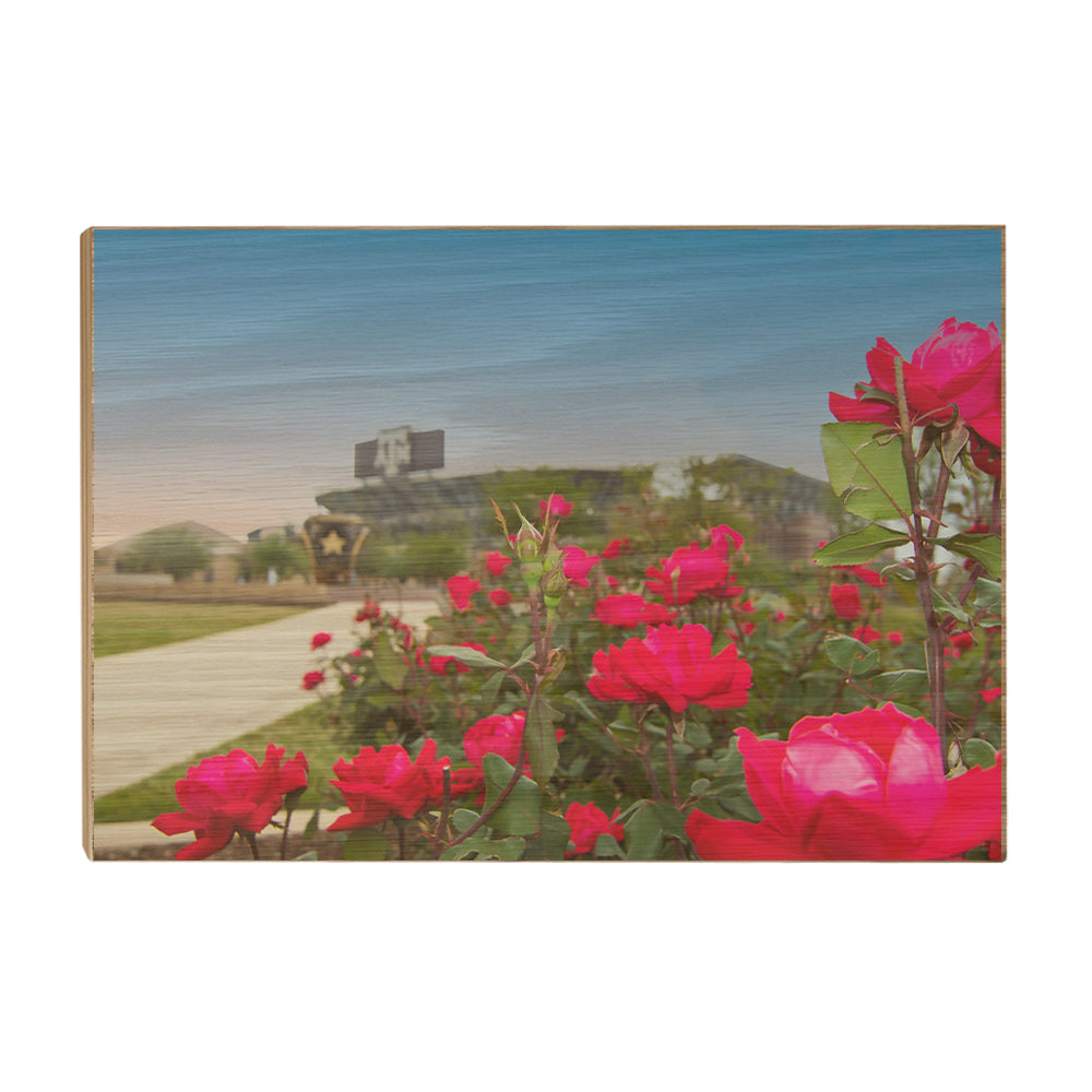Texas A&M - Spring Flowers - College Wall Art #Canvas
