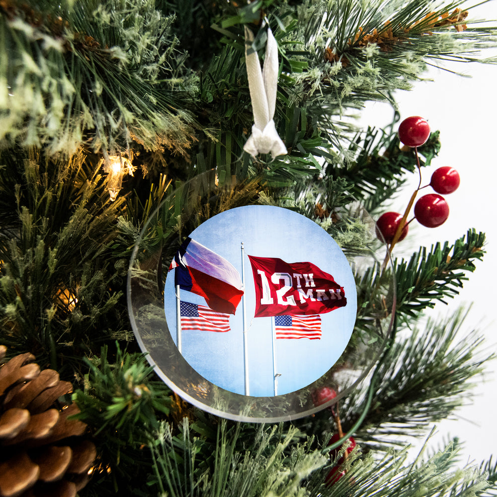 Texas A&M Aggies - 12th Man Flags Bag Tag & Ornament