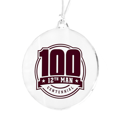 Texas A&M Aggies - 100 12th Man Centennial Seal Bag Tag & Ornament