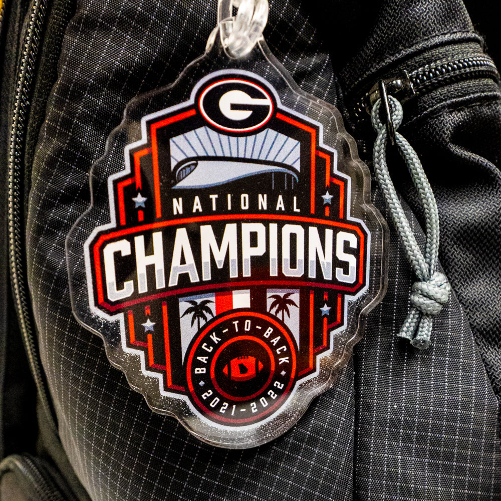 Georgia Bulldogs - 2022 National Champions Shield Ornament & Bag Tag