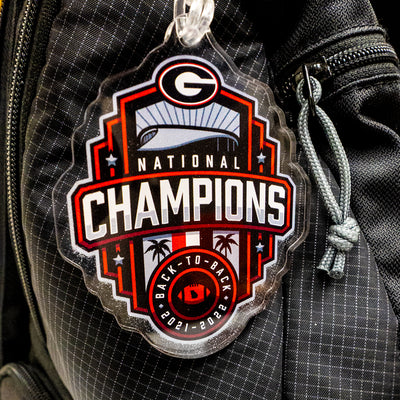 Georgia Bulldogs - 2022 National Champions Shield Ornament & Bag Tag