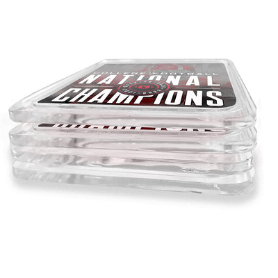 Georgia Bulldogs - Back-to-Back National Champions Drink Coaster