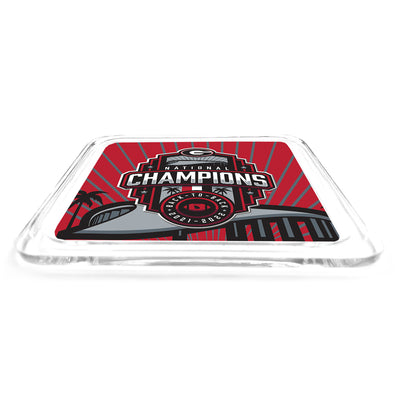 Georgia Bulldogs - Georgia National Champions SoFi Stadium Drink Coaster