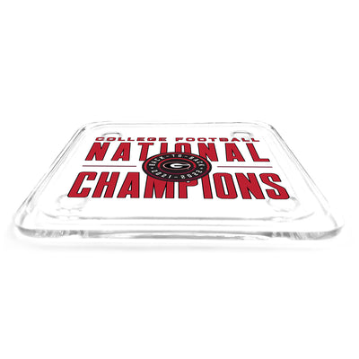 Georgia Bulldogs - Back-to-Back National Champions Drink Coaster