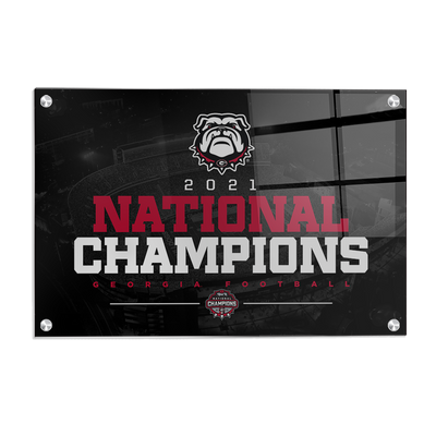 Georgia Bulldogs - National Champions Georgia Bulldogs - College Wall Art #Acrylic