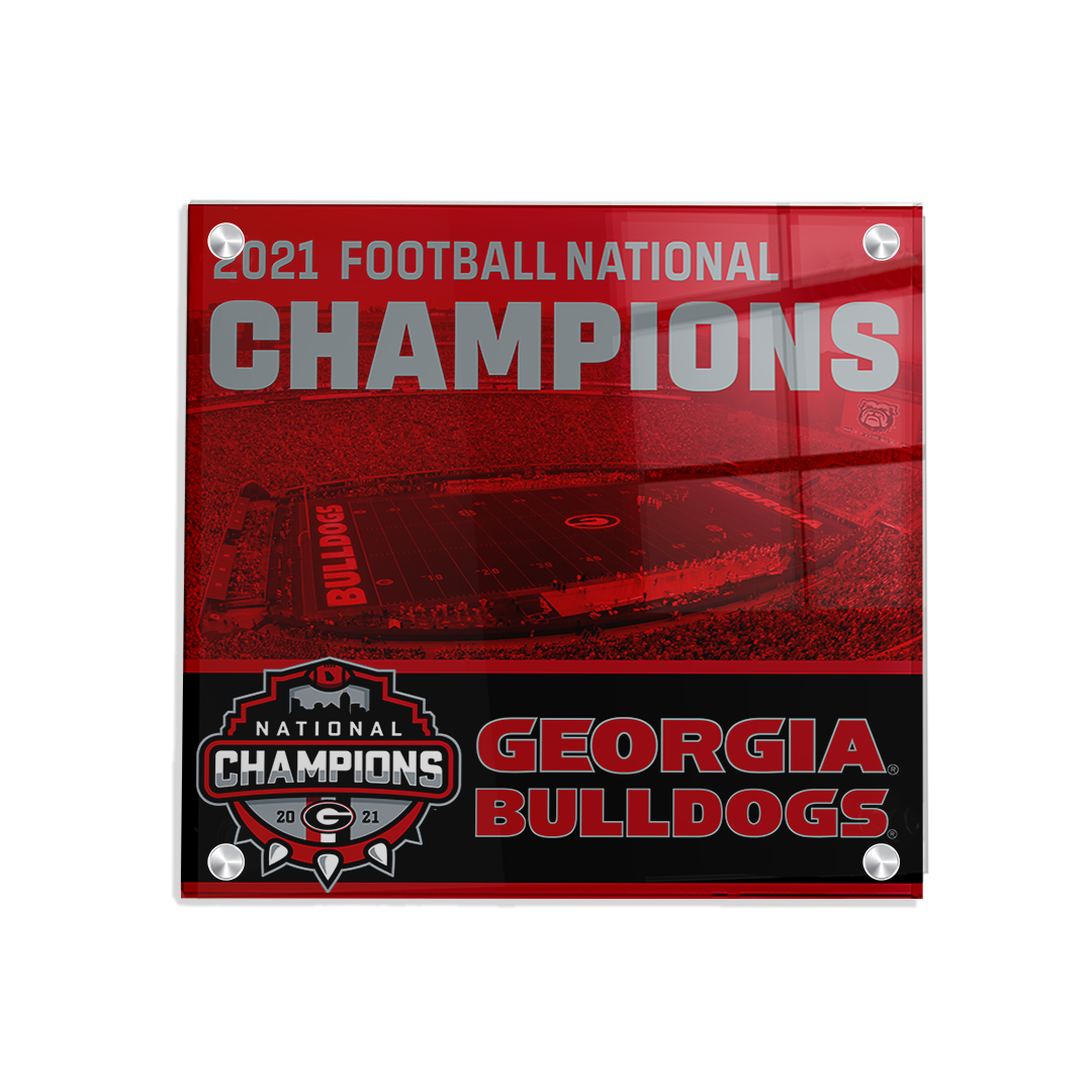 Georgia Bulldogs - National Champions Georgia Bulldogs - College Wall Art #Canvas