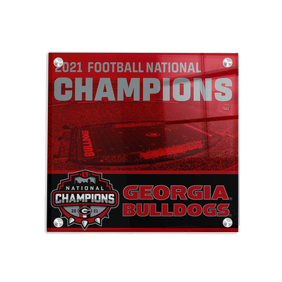 Georgia Bulldogs - National Champions Georgia Bulldogs - College Wall Art #Acrylic