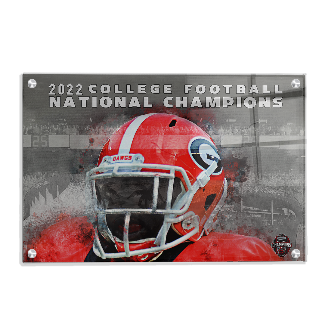 Georgia Bulldogs - 2022 College Football National Champions - College Wall Art #Canvas