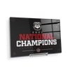 Georgia Bulldogs - National Champions Georgia Bulldogs - College Wall Art #Acrylic Mini