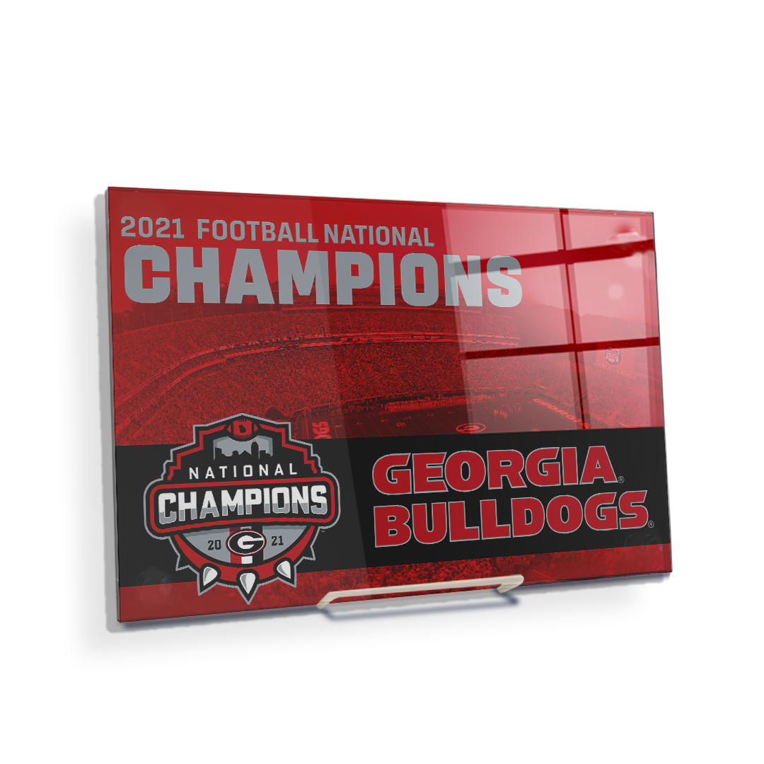 Georgia Bulldogs - 2021 National Champions Georgia Bulldogs - College Wall Art #Canvas