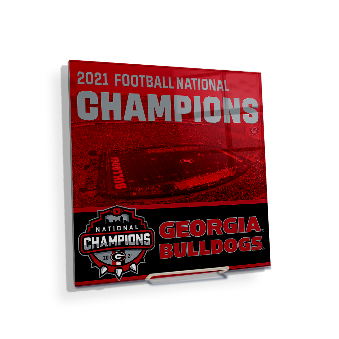 Georgia Bulldogs - National Champions Georgia Bulldogs - College Wall Art #Canvas