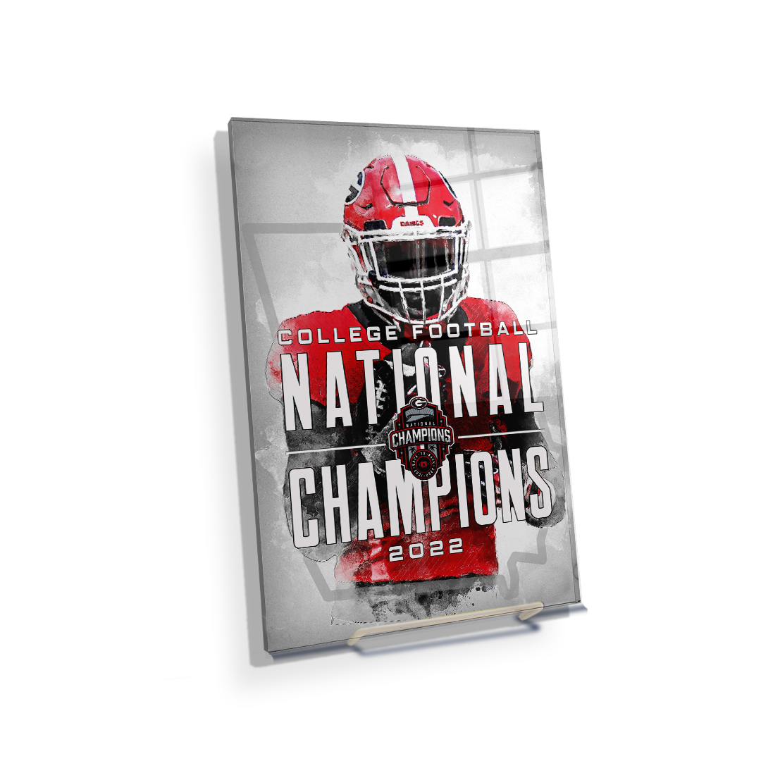 Georgia Bulldogs - National Champions - College Wall Art #Canvas