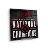 Georgia Bulldogs - Back-to-Back National Champions - College Wall Art #Acrylic Mini