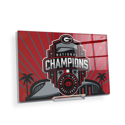 Georgia Bulldogs - Georgia National Champions Sofi Stadium - College Wall Art #Acrylic Mini