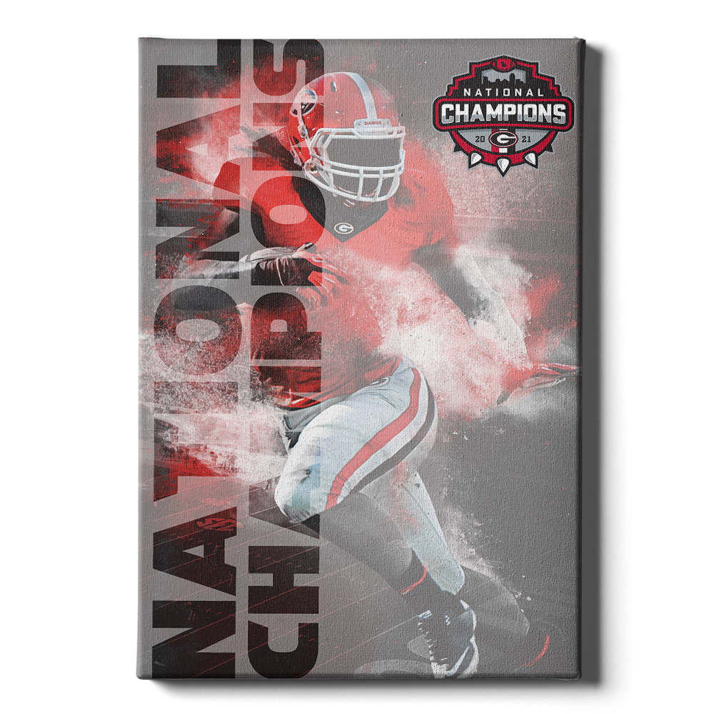 Georgia Bulldogs - National Champions - College Wall Art #Canvas