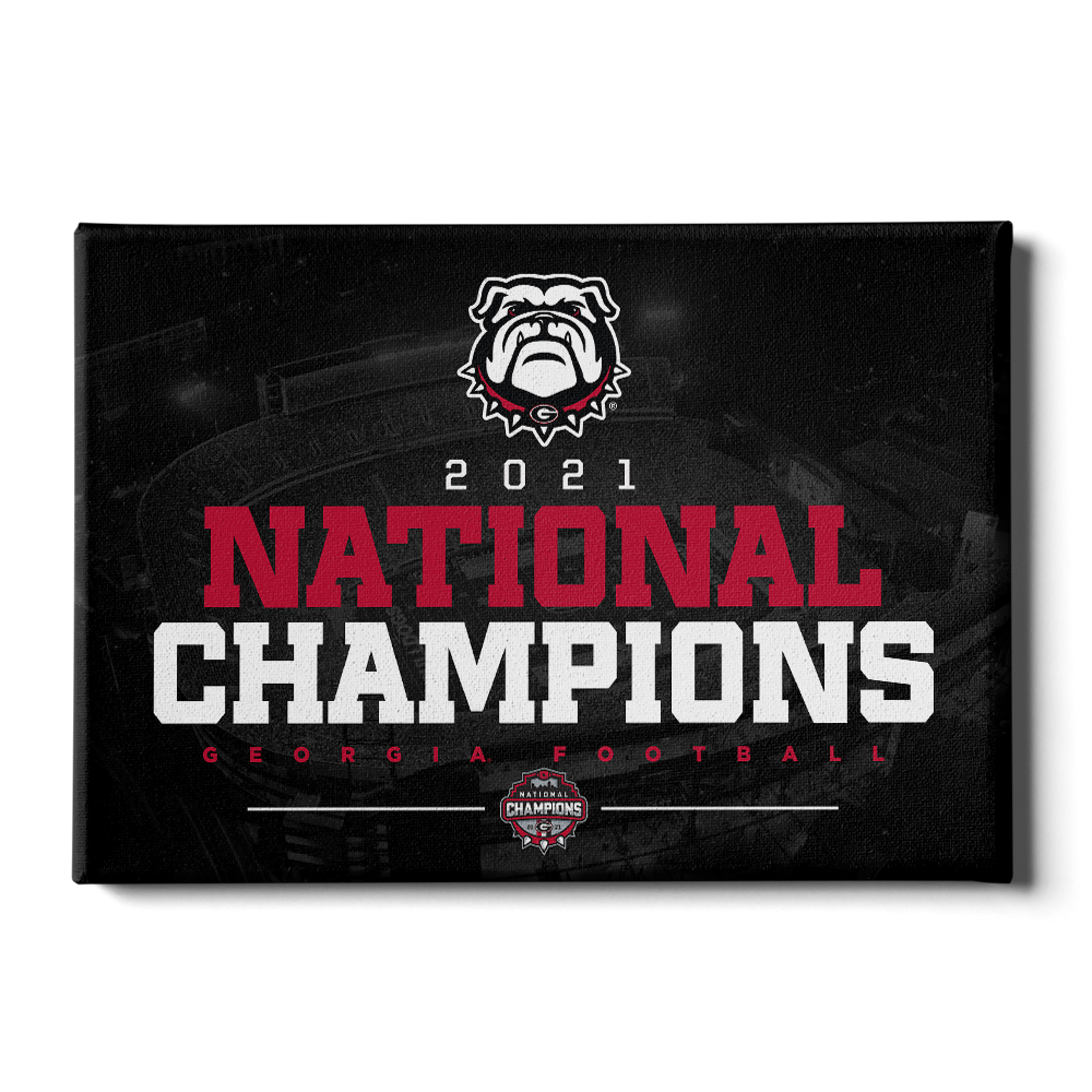 Georgia Bulldogs - National Champions Georgia Bulldogs - College Wall Art #Canvas