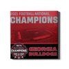 Georgia Bulldogs - National Champions Georgia Bulldogs - College Wall Art #Canvas