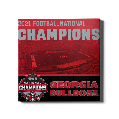 Georgia Bulldogs - National Champions Georgia Bulldogs - College Wall Art #Canvas