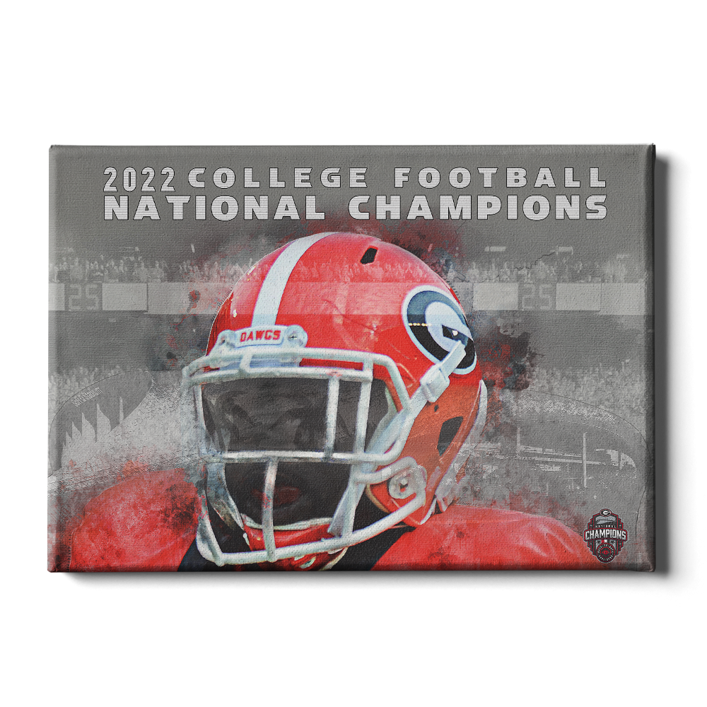 Georgia Bulldogs - 2022 College Football National Champions - College Wall Art #Canvas