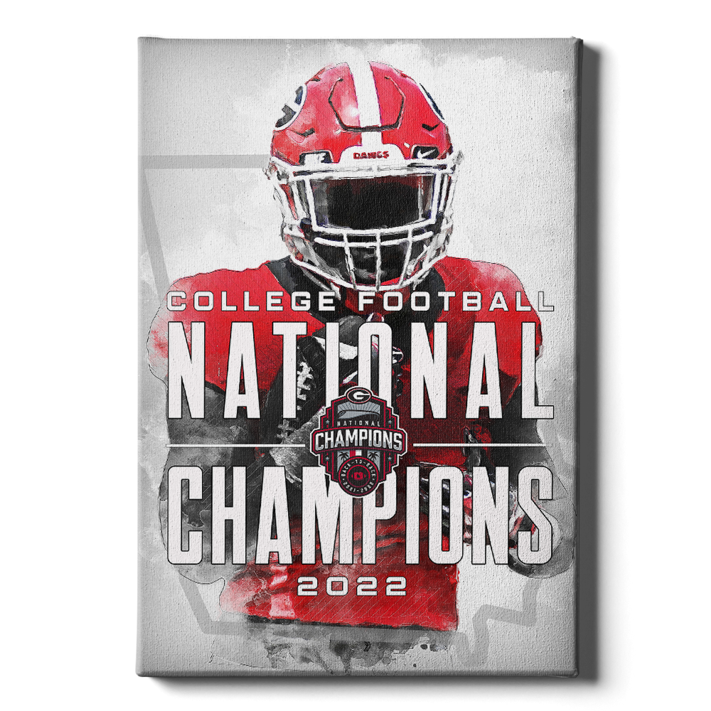 Georgia Bulldogs - National Champions - College Wall Art #Canvas