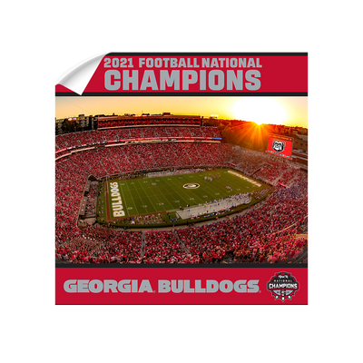 Georgia Bulldogs - Sanford Sunset National champions Georgia Bulldogs - College Wall Art #Wall Decal