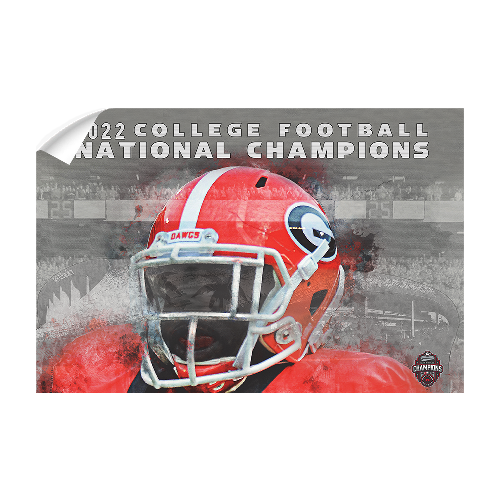 Georgia Bulldogs - 2022 College Football National Champions - College Wall Art #Canvas