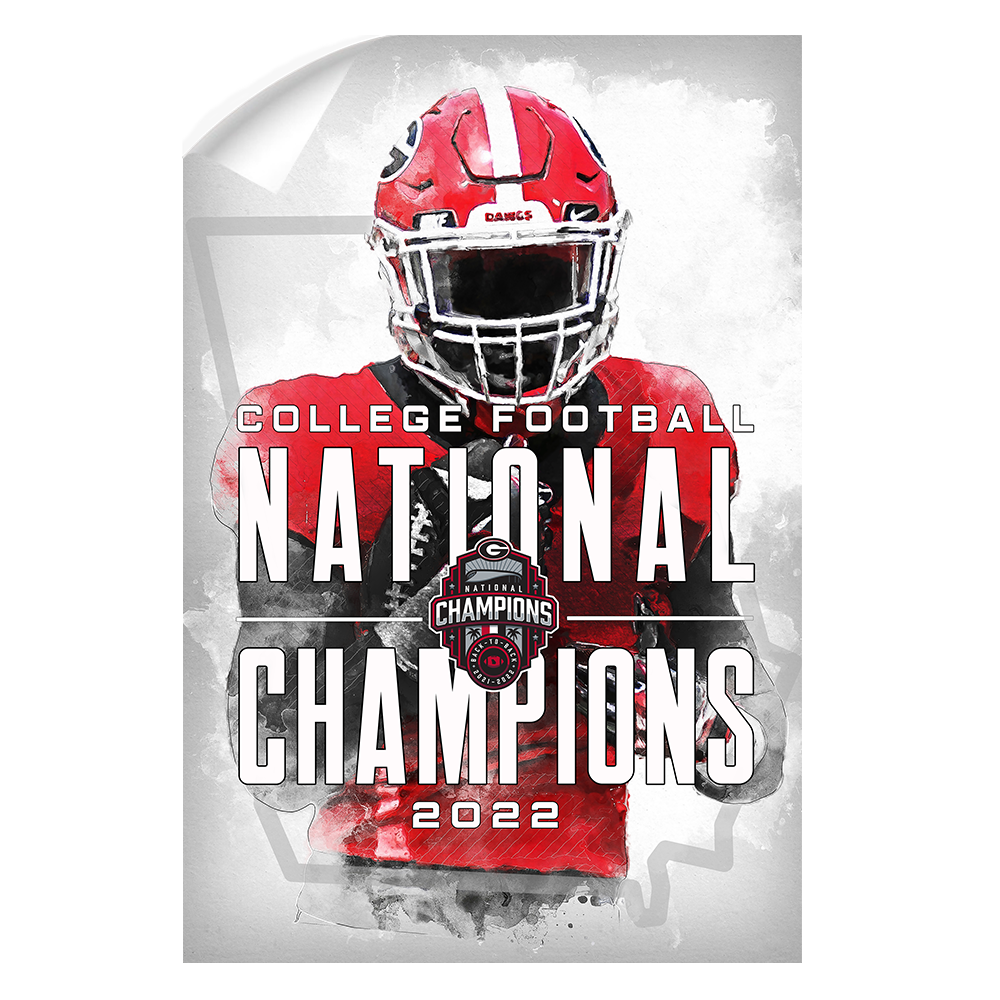 Georgia Bulldogs - National Champions - College Wall Art #Canvas