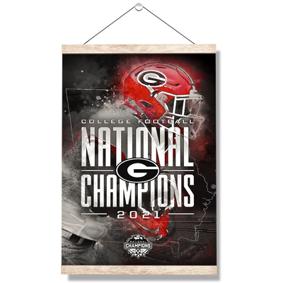 Georgia Bulldogs - College Football National Champions - College Wall Art #Hanging Canvas