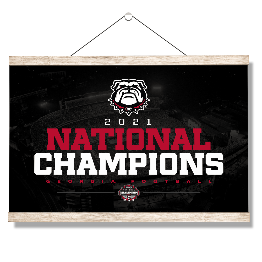 Georgia Bulldogs - National Champions Georgia Bulldogs - College Wall Art #Canvas