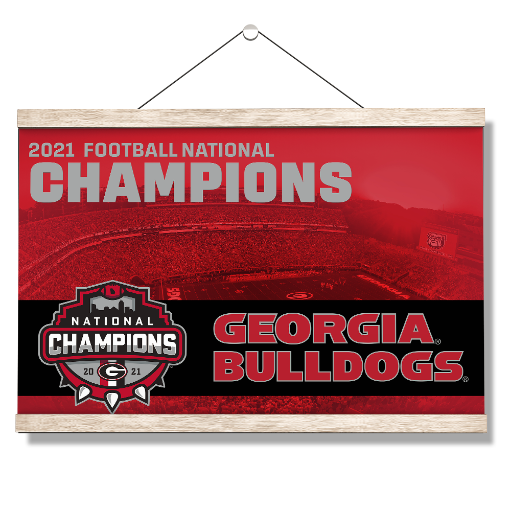 Georgia Bulldogs - 2021 National Champions Georgia Bulldogs - College Wall Art #Canvas