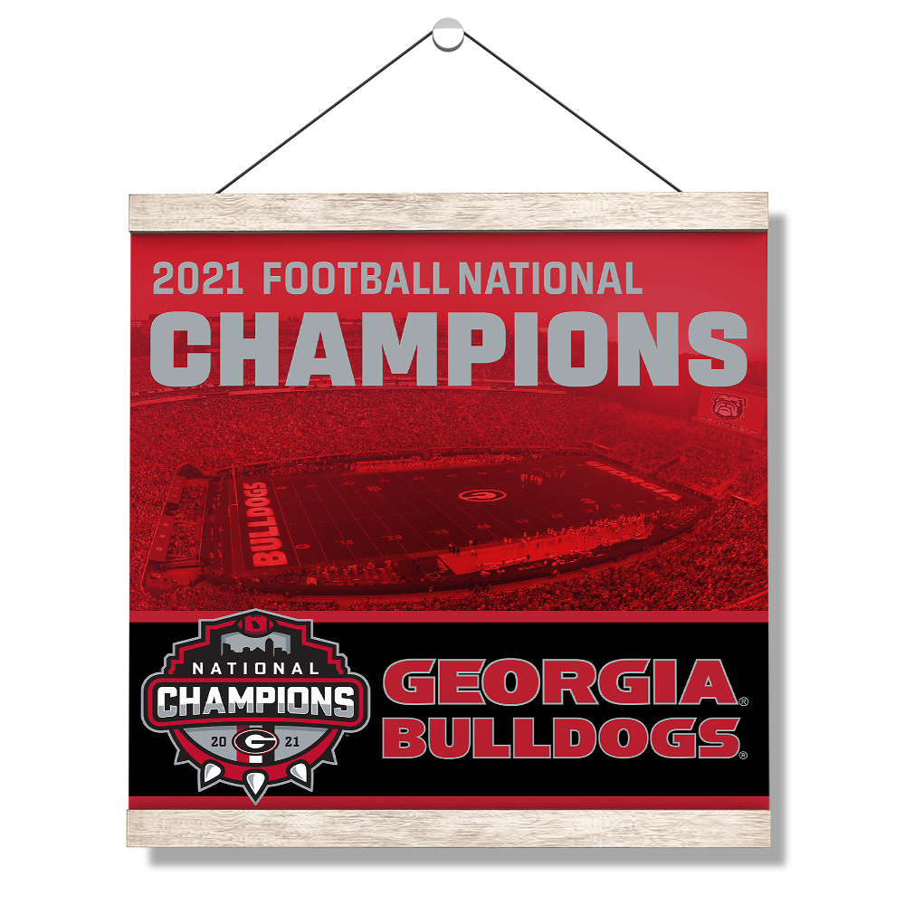 Georgia Bulldogs - National Champions Georgia Bulldogs - College Wall Art #Canvas