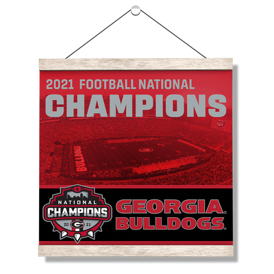 Georgia Bulldogs - National Champions Georgia Bulldogs - College Wall Art #Hanging Canvas