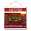 Georgia Bulldogs - Sanford Sunset National champions Georgia Bulldogs - College Wall Art #Hanging Canvas