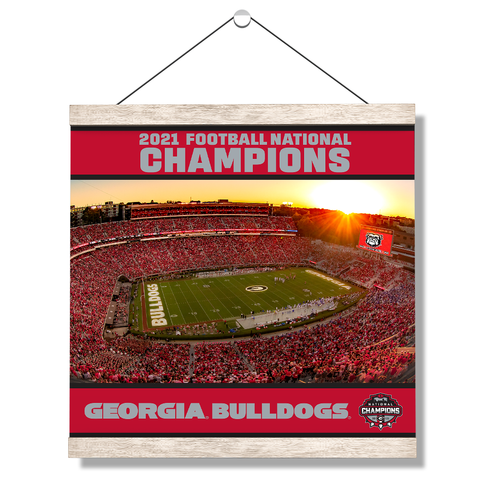 Georgia Bulldogs - Sanford Sunset National champions Georgia Bulldogs - College Wall Art #Canvas