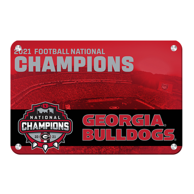 Georgia Bulldogs - 2021 National Champions Georgia Bulldogs - College Wall Art #Metal